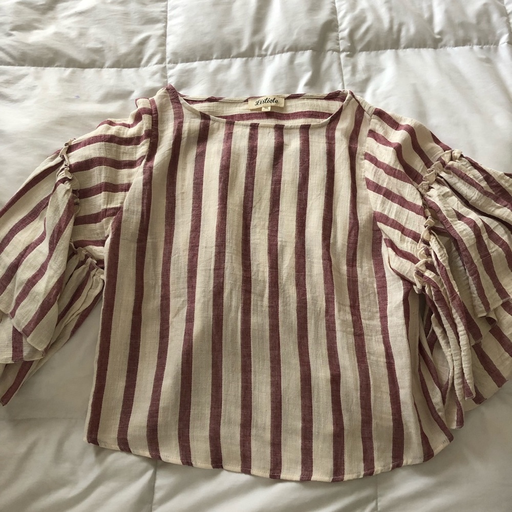 Listicle Ascot & Hart striped top